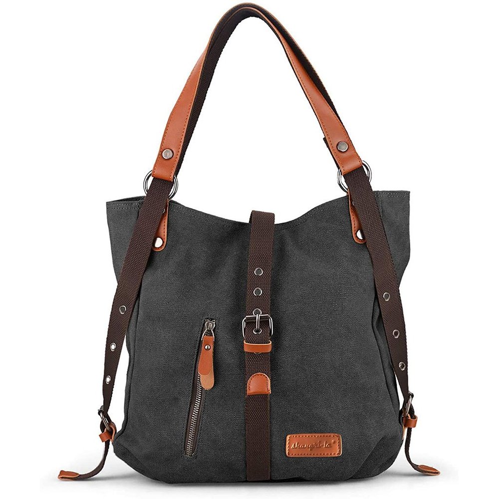 Women Tote Purse Canvas Shoulder Bag Handbag Casual School Rucksack Backpack